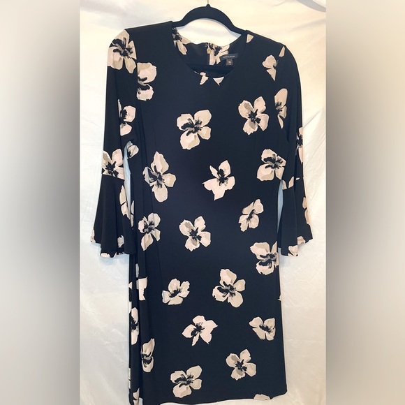 Tommy Hilfiger Dresses & Skirts - Tommy Hilfiger, Floral, Black, Tunic Spring Dress, Size 10. Classic